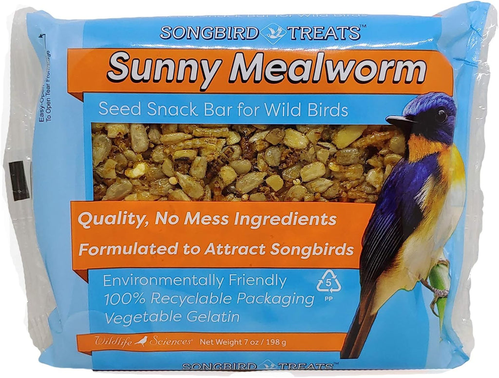 Songbird Treats Seed Cake Variety 4 Pack | 8 oz Bird Seed Cakes for Wild Birds