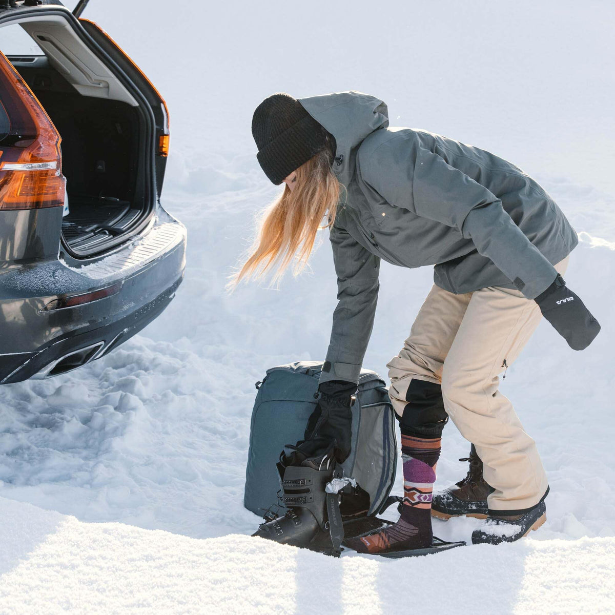 RoundTrip 45L Ski & Snowboard Boot Backpack, Helmet & Goggle Pockets