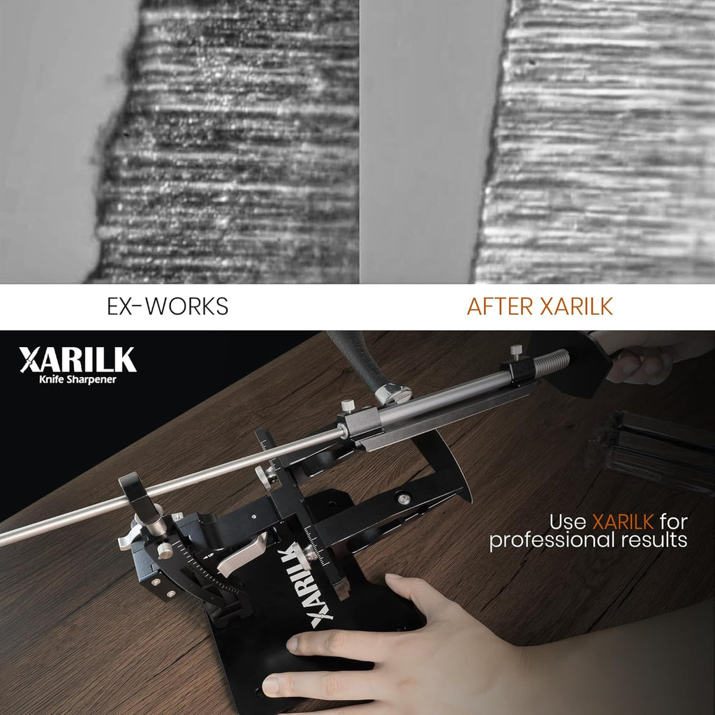 GEN3 Guided Knife Sharpening System, Aluminum Alloy | W/ 3 Al plates diamond, 320/800/2000 grit, Adjustable angle