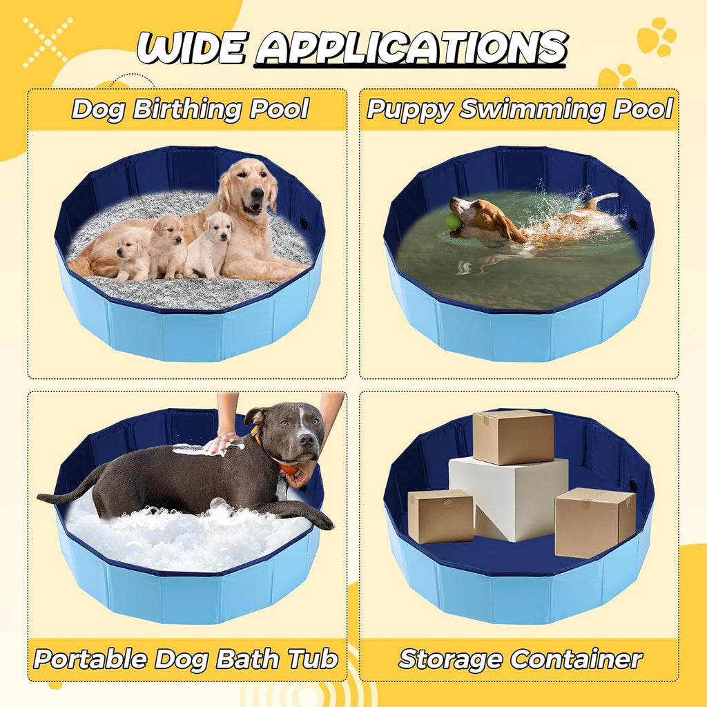 Foldable Dog Whelping Box Portable Puppy Pool