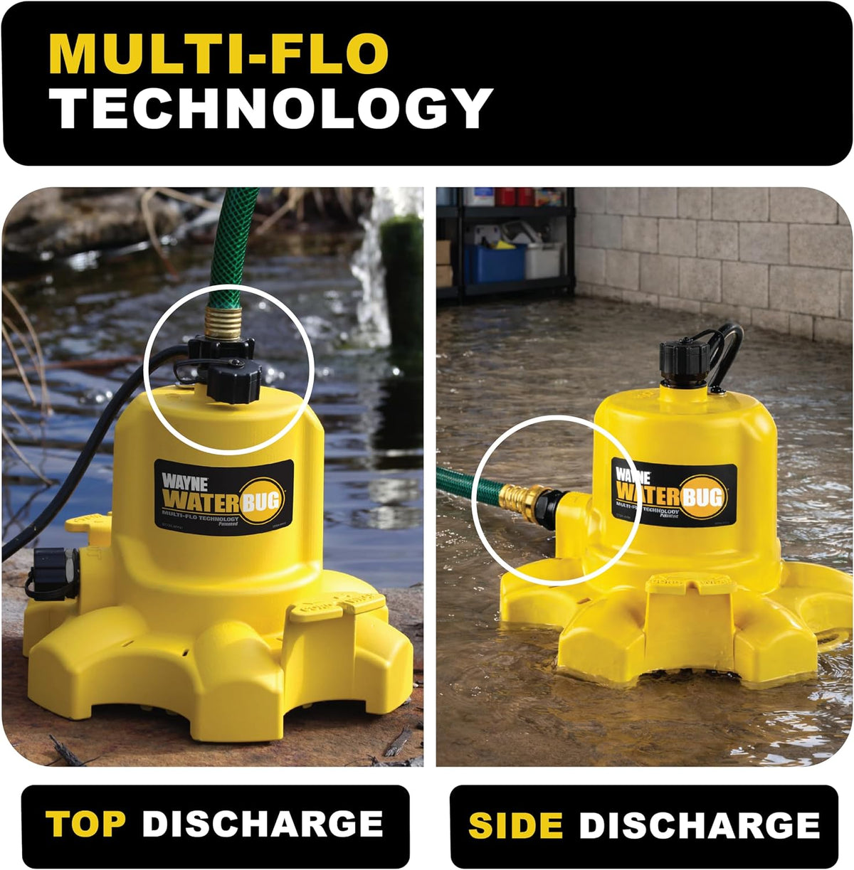 WAYNE WaterBUG Submersible Water Pump for Water Removal
