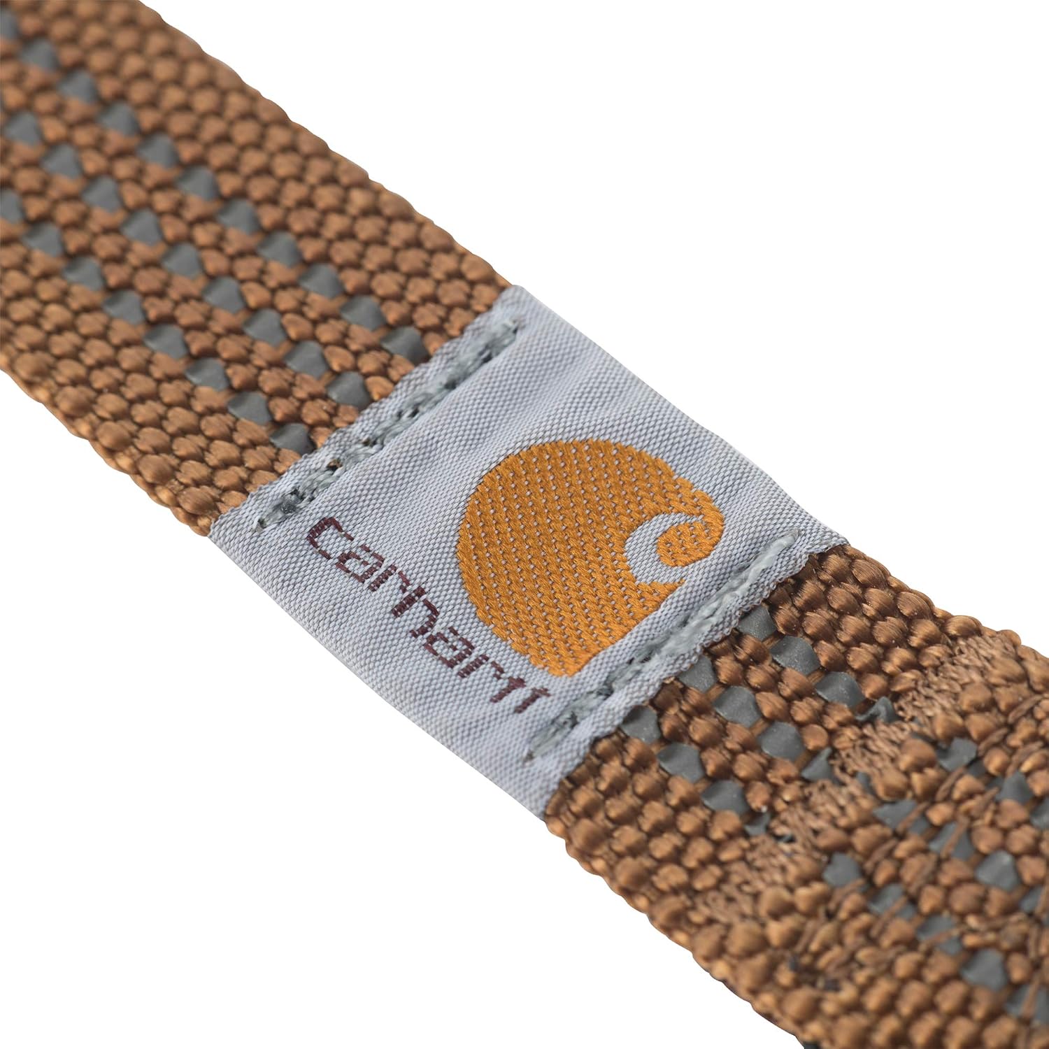 Pet Durable Nylon Webbing Shock Absorbing Leash for Dogs, Reflective Stitching for Visibility, Carhartt Brown (Shock