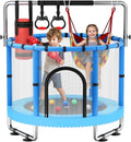 Toddler Trampoline for Kids, 440lbs Kids Trampoline with Net, Trampoline Indoor Outdoor playset with Adjustable