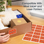2" X 1" Matte White Printable Address Labels (30 Sheets, 1200 Labels)