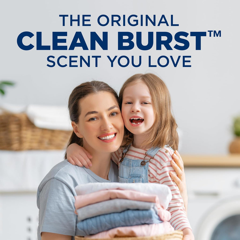 Liquid Laundry Detergent, Clean Burst Scent, 174 Fl Oz