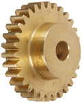 Boston Gear Y2430 Spur Gear, Brass, Inch, 24 Pitch, 0.250" Bore, 1.333" OD, 0.250" Face Width, 30 Teeth