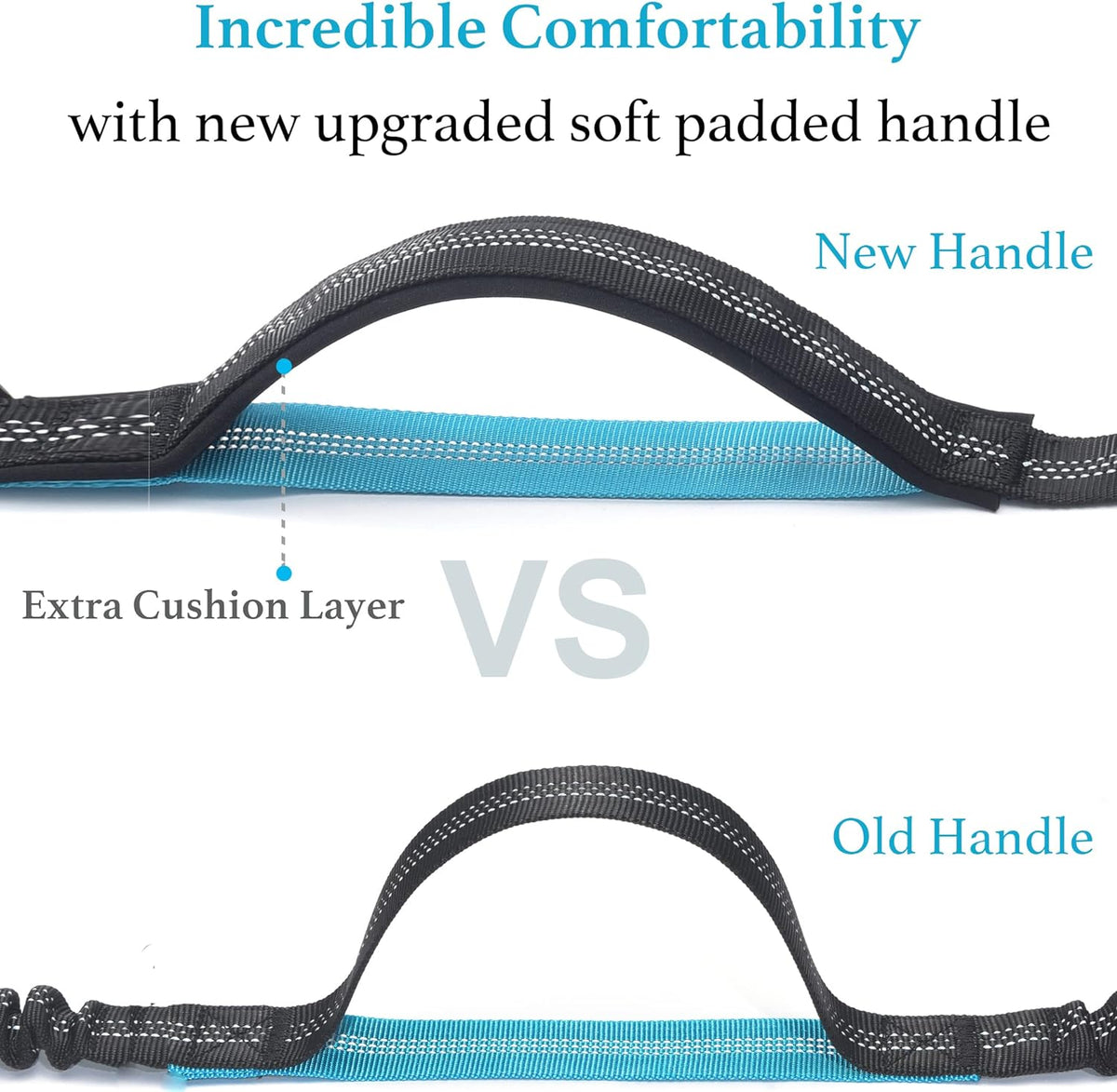 Retractable Hands Free Dog Leash, Small, 8-25 lbs, Black