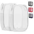 Mesh Pop Up Laundry Hamper Foldable Basket 2-Pack