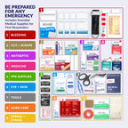 Workplace First Aid Kit Refill with OTC Medications 546 Pieces