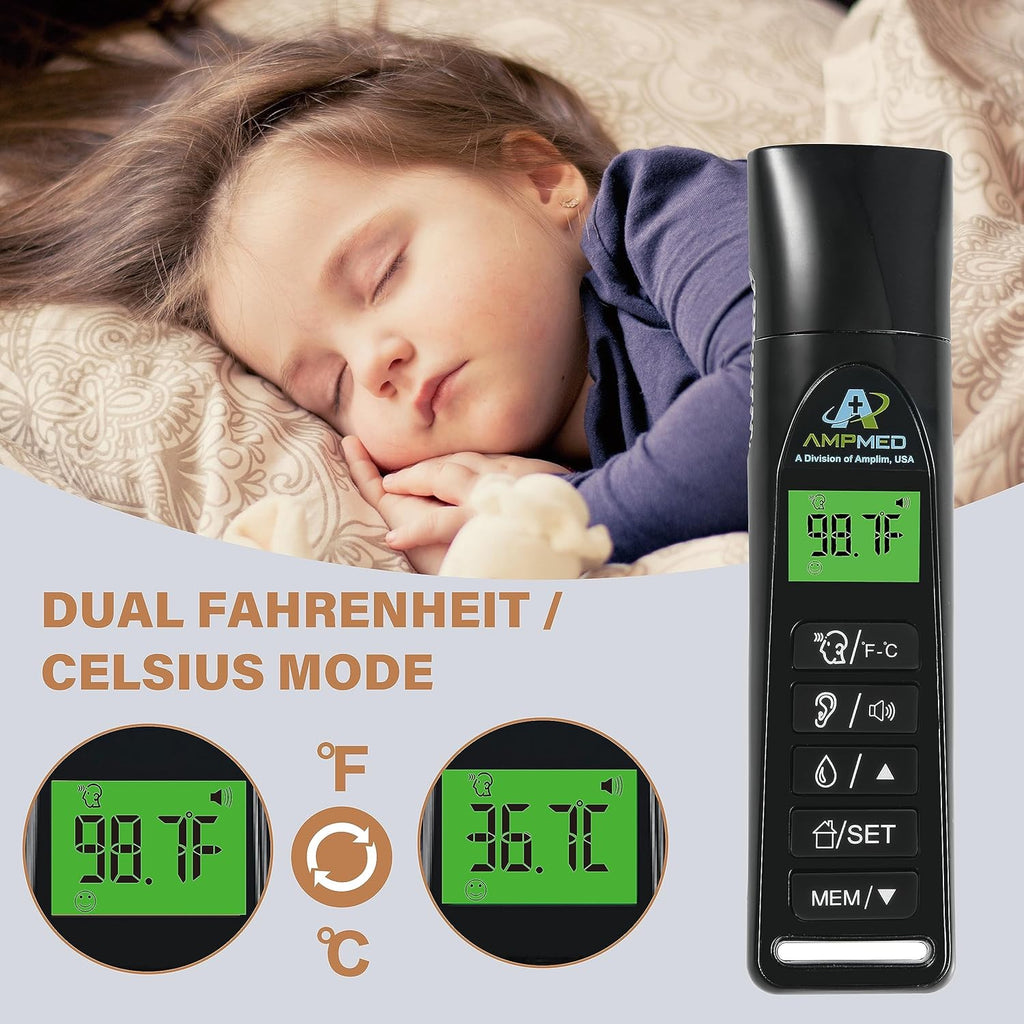 Baby Thermometer | 3-in-1 Accurate Infrared Thermometer for Ear, Forehead & Touchless, Fever Thermometer for Baby