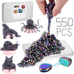 LovesTown 550 PCS Ferrite Putty Stones, Magnetic Beads, Multicolor