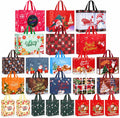 24 Pack Christmas Gift Bags Assorted Sizes Bulk with Handles