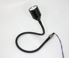 PilotLights Gooseneck Panel Light, Map Light, Post Light - White LED, 18" Length, 12VDC On/Off Switch