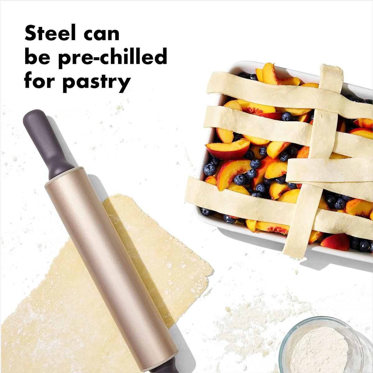 Good Grips Non-stick Steel Rolling Pin, One Size (11249400)