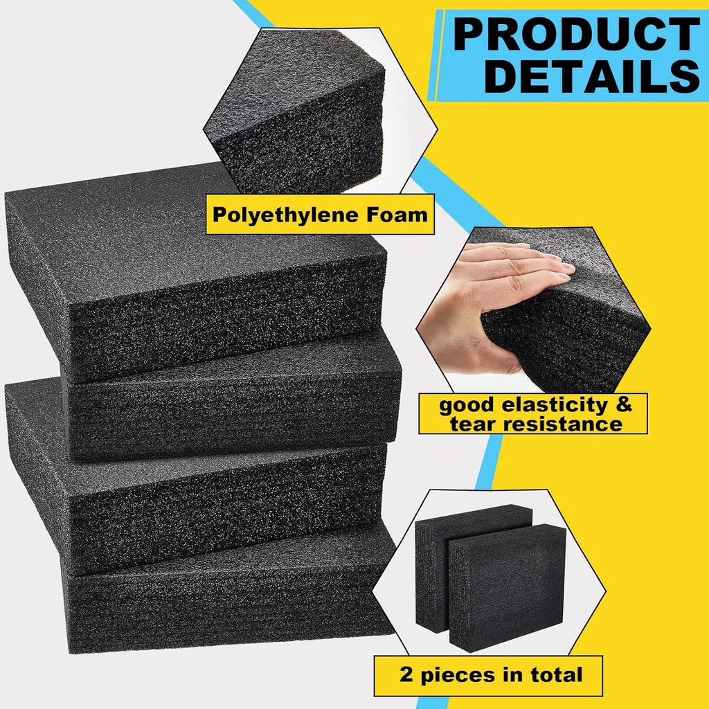4 Pcs Customizable Polyethylene Foam Packing Inserts for Cases