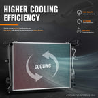 Aluminum Core Cooling Radiator Compatible with 2011-2016 Equus 1 Row Count