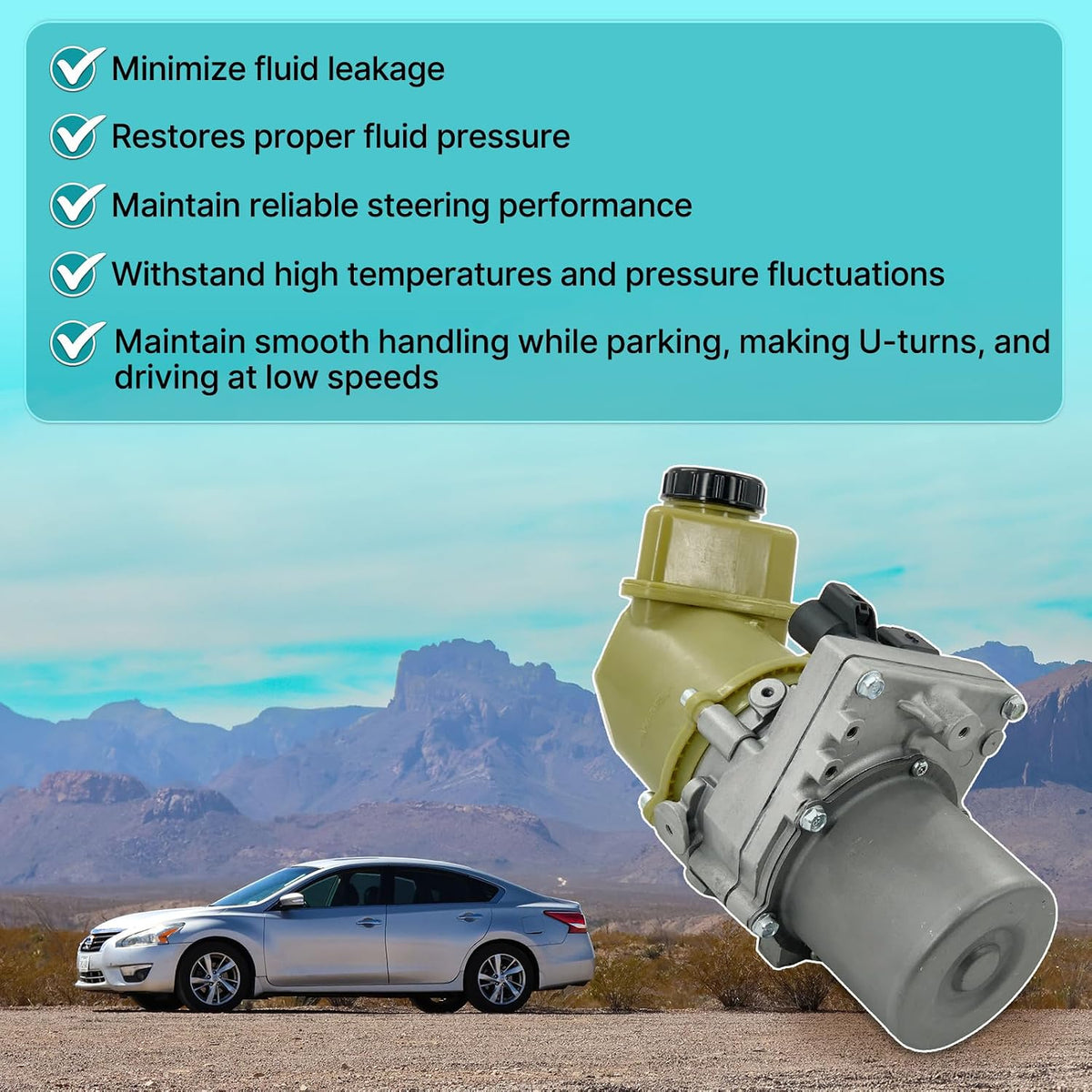 49110-3TA7B Power Steering Pump Fits for 2013-2015 Nissan Altima 2.5L 3.5L