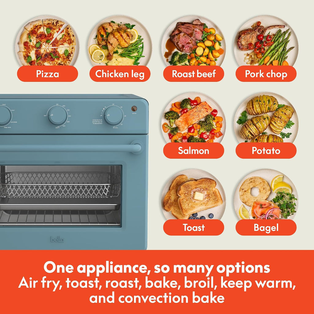 6 Slice Toaster Oven With Air fryer, Surf
