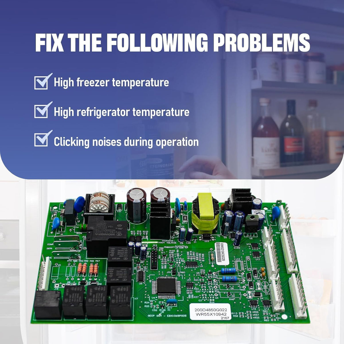 WR55X10942C WR55X10942 Control Board Replacement for GE Refrigerator
