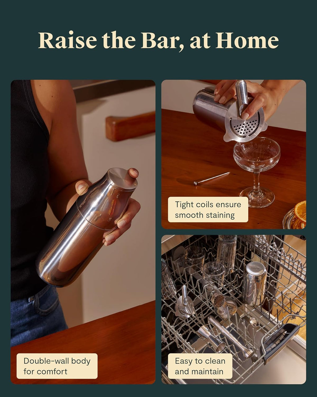 9-Piece Complete Bar Set with Organizer