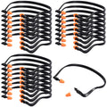 24 Pcs Banded Earplugs Silicone Reusable Ear Protection Neck Band