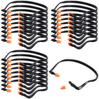 24 Pcs Banded Earplugs Silicone Reusable Ear Protection Neck Band