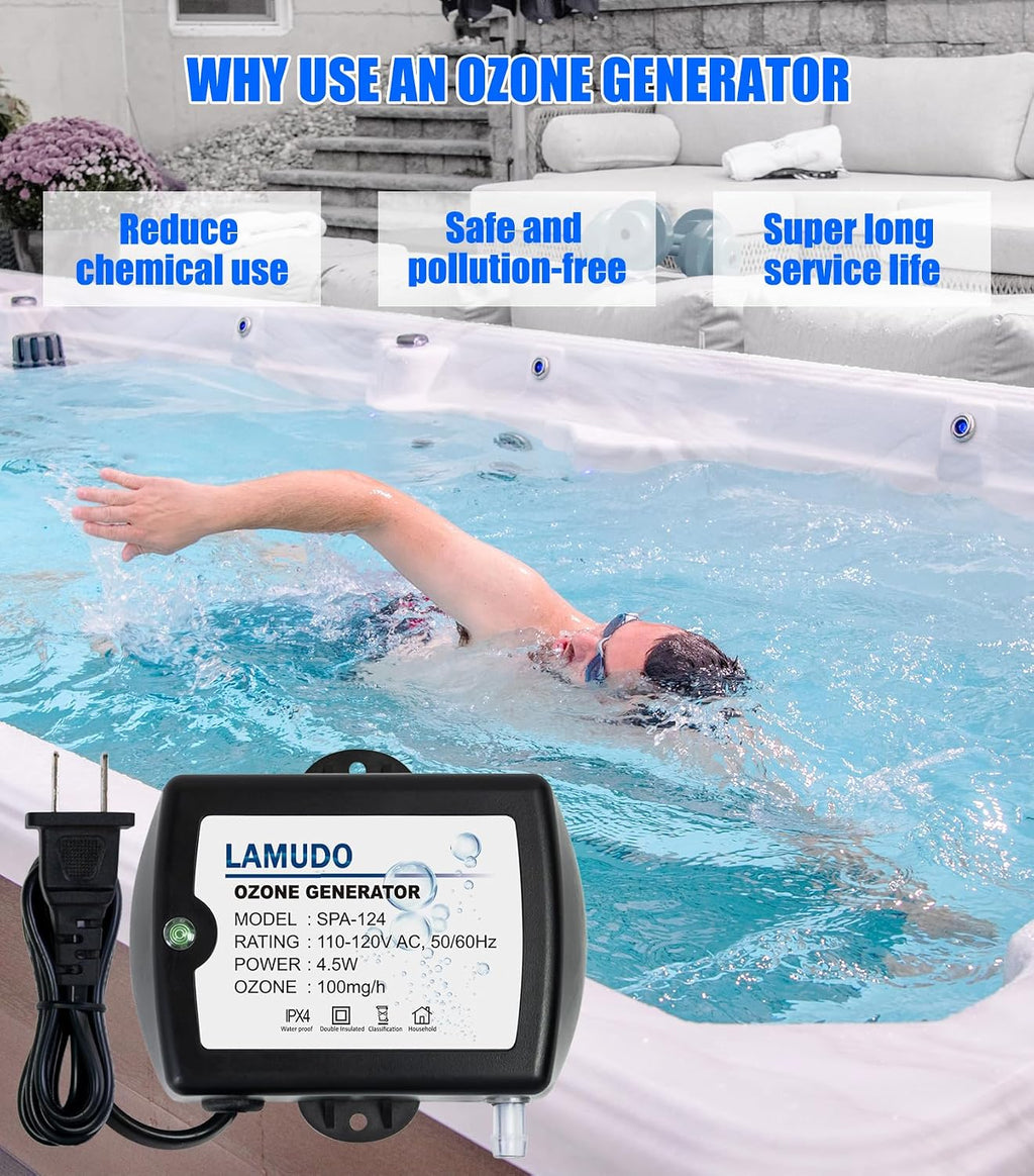 Upgraded Ozone Generator for Hot Tubs and Cold Plunge