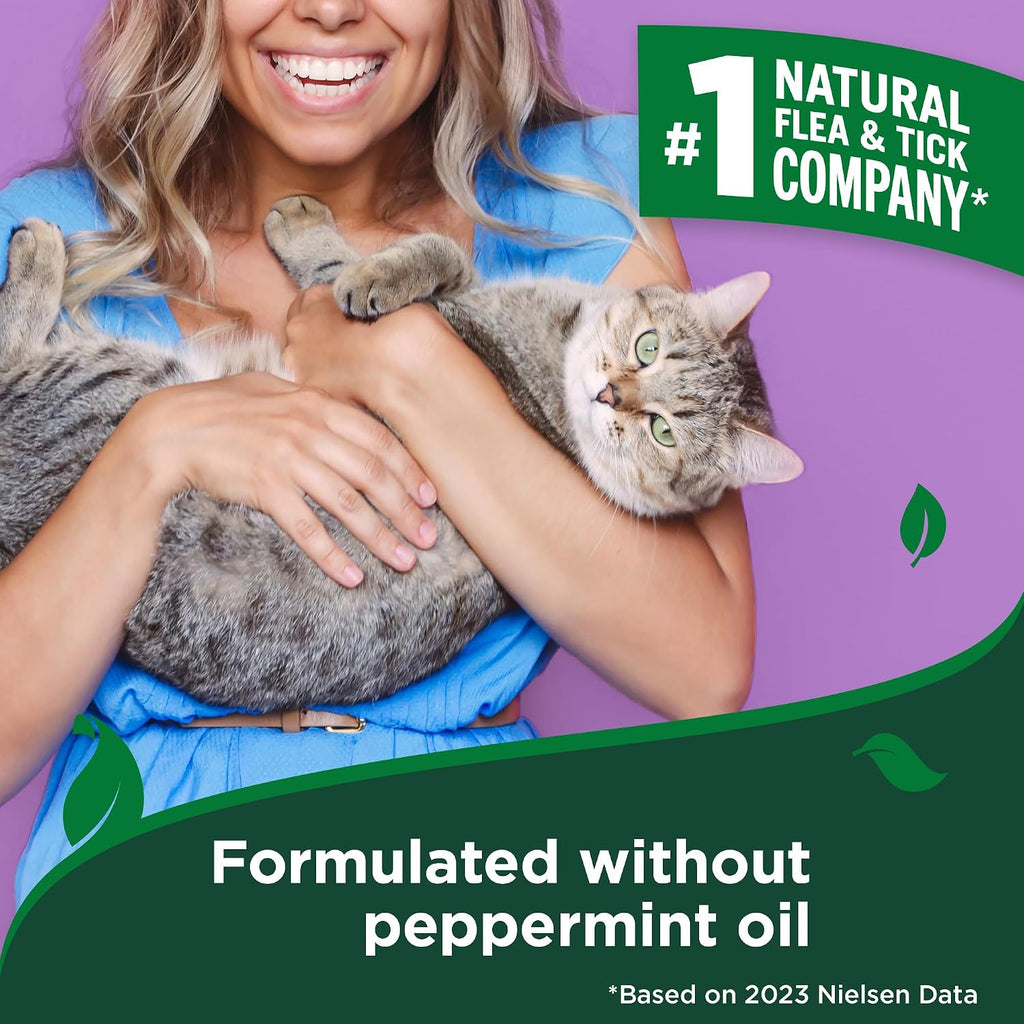 Flea & Tick Easy Spray for Cats, Cotton Spice, Natural, 14 oz