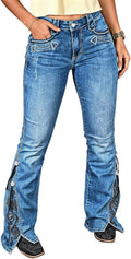 Mid Waist Bootcut Jeans for Women