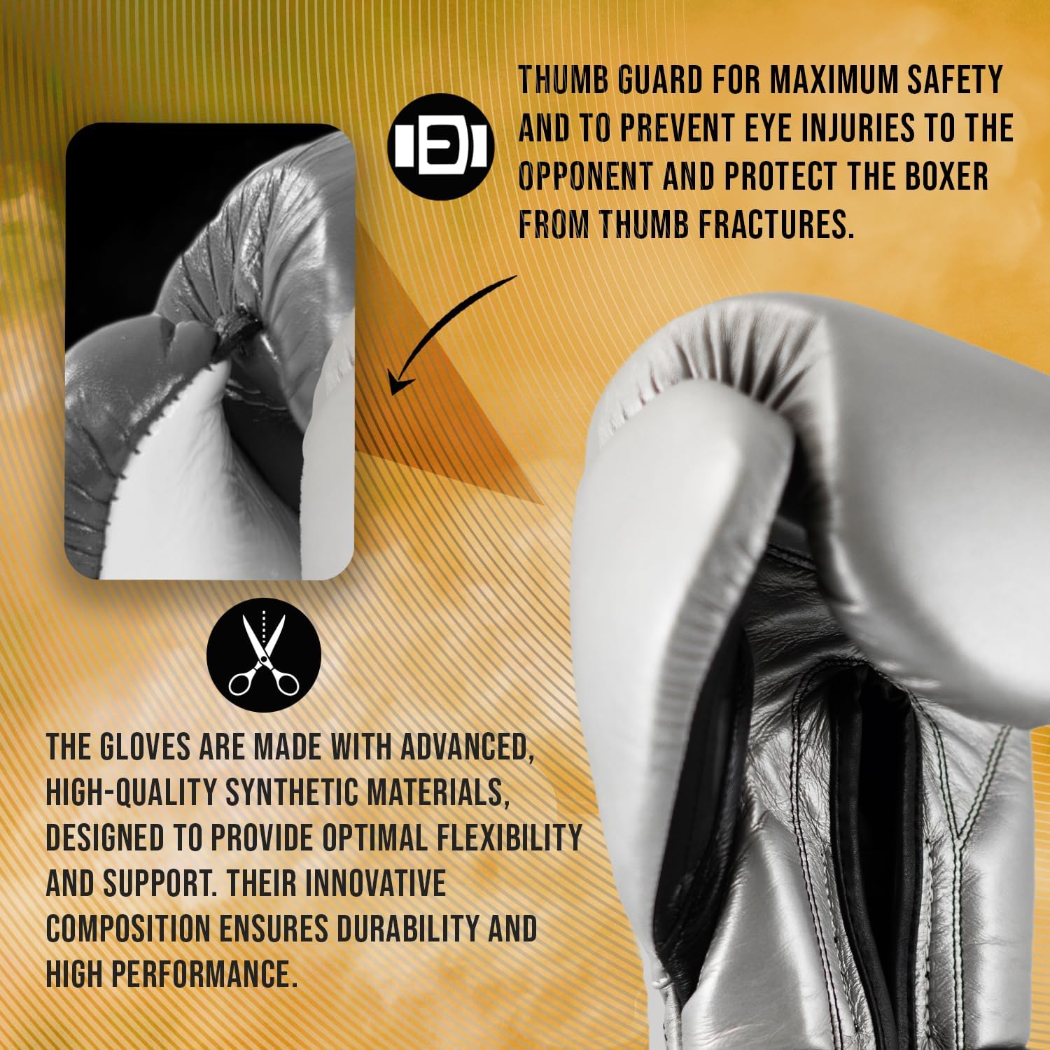Training Boxing Gloves with Hook and Loop Closure for Sparring and Heavy Punching Bags, Men and Women, MMA