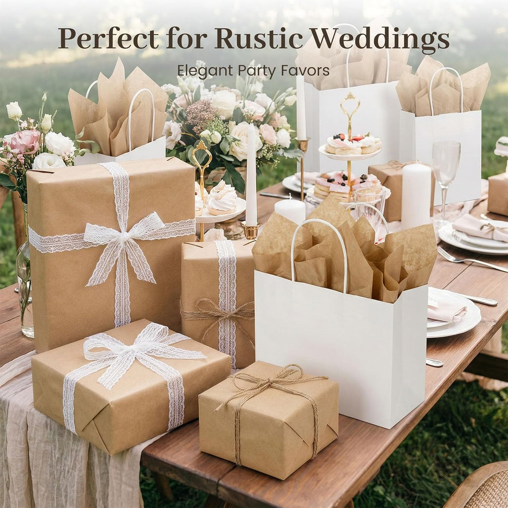 Brown Tissue Paper 120 Sheets, 20 X 14 inch for Gift Bags DIY Crafts