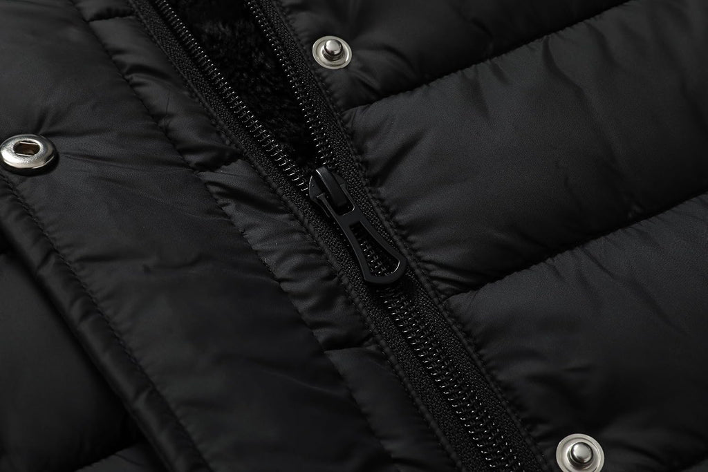 Girls Long Puffer Winter Coat Kid's Removable Hood Parka Jacket | Waterproof Polyester Outer, Soft Fleece Lined