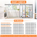 DA97-14801A Refrigerator Shelf Glass For Samsung Fridge Shelf Replacement