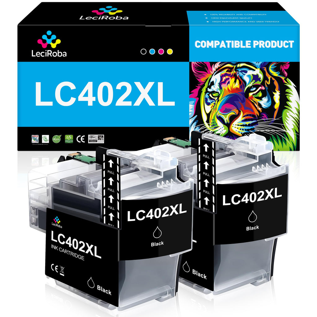 Compatible Replacement for Brother LC402XLBK LC402BK Ink Cartridge