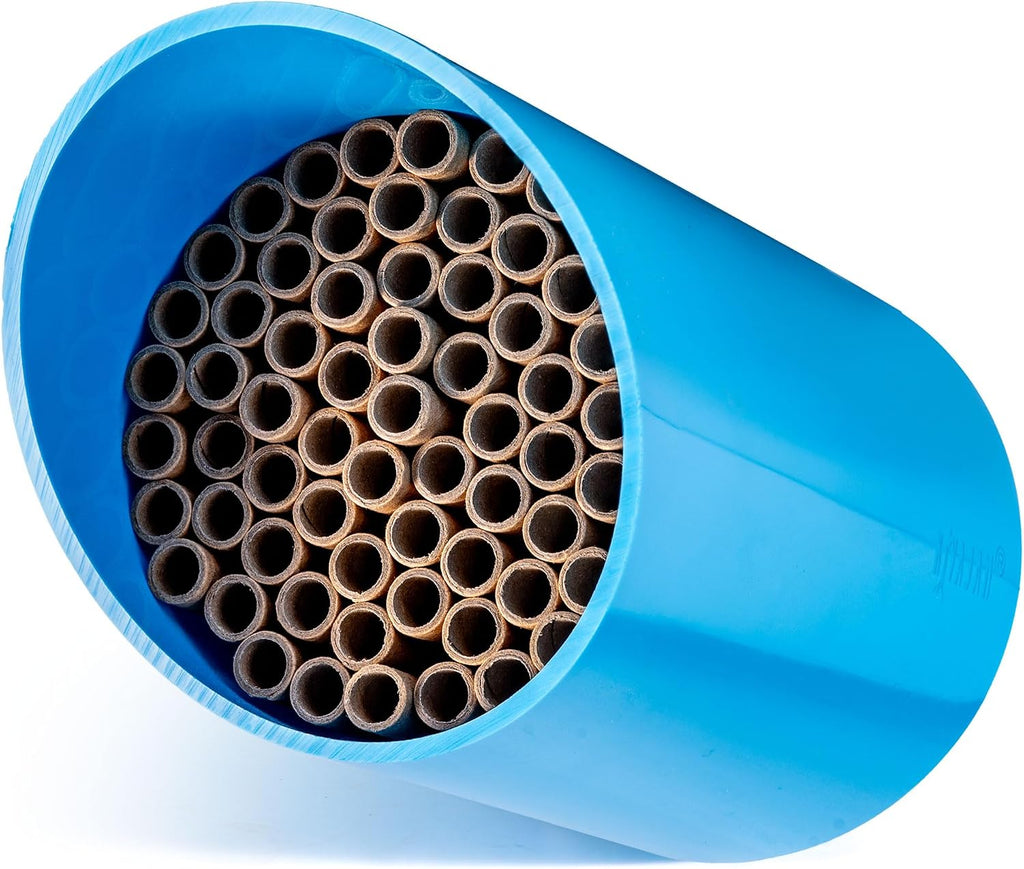 Color Splash Mason Bee House - Vibrant & Strong Waterproof Bee Hotel & Insect Habitat - Mason Bee Tubes Filled Bee