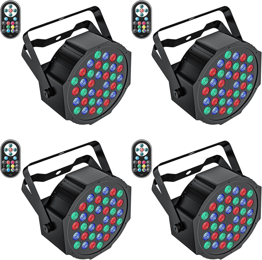 Stage Lights 36 LED Par Lights, U`King RGB Par Light Uplights Stage Lighting Indoor for Christmas Halloween Music