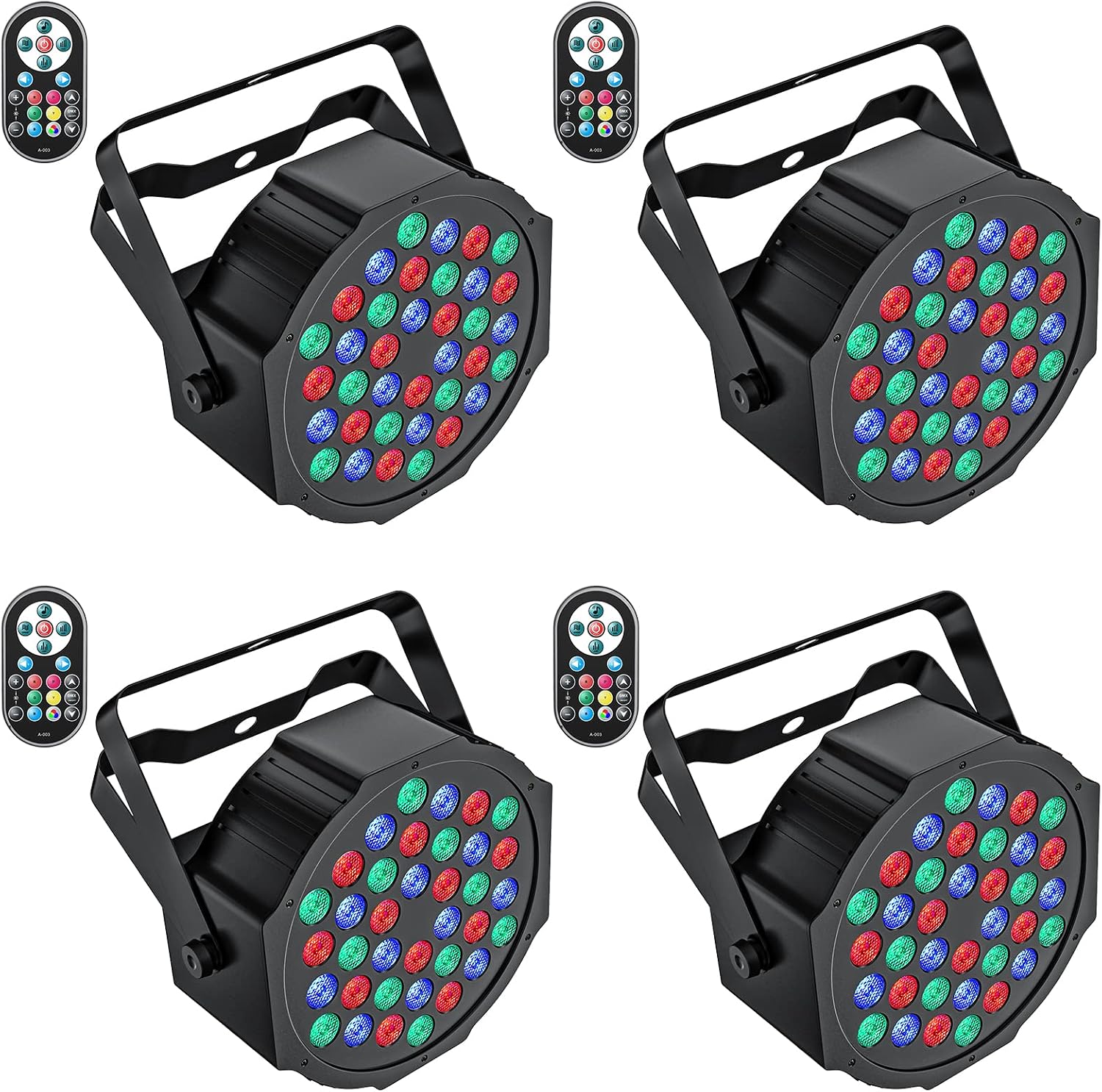 Stage Lights 36 LED Par Lights, U`King RGB Par Light Uplights Stage Lighting Indoor for Christmas Halloween Music
