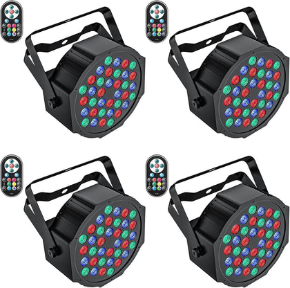 Stage Lights 36 LED Par Lights, U`King RGB Par Light Uplights Stage Lighting Indoor for Christmas Halloween Music