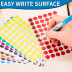 1/2 Inch Circle Sticker Labels, 4800 Sticker Dots, Adhesive and Writable Dots. Color Coding Labels and Adhesive Dots