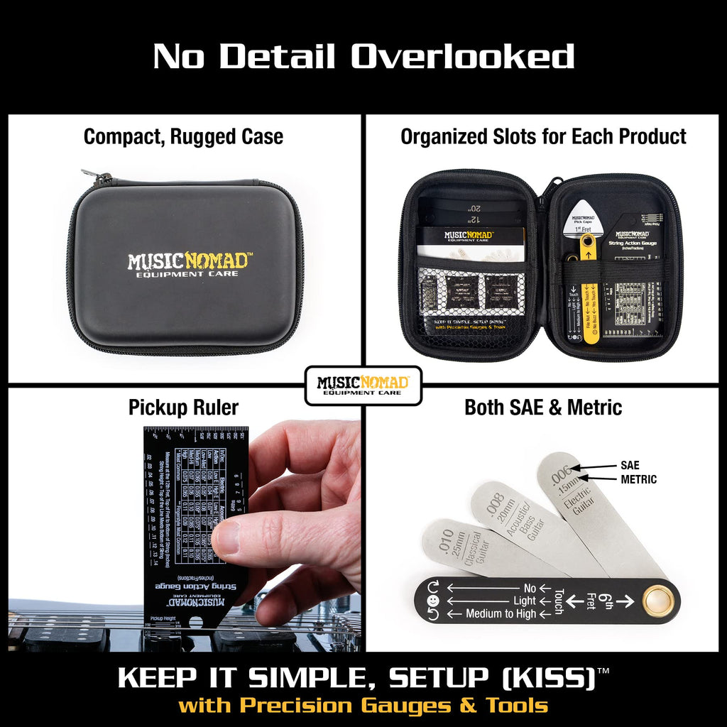MusicNomad Precision 6 pc. Guitar Setup Gauge Tool Set (MN604)