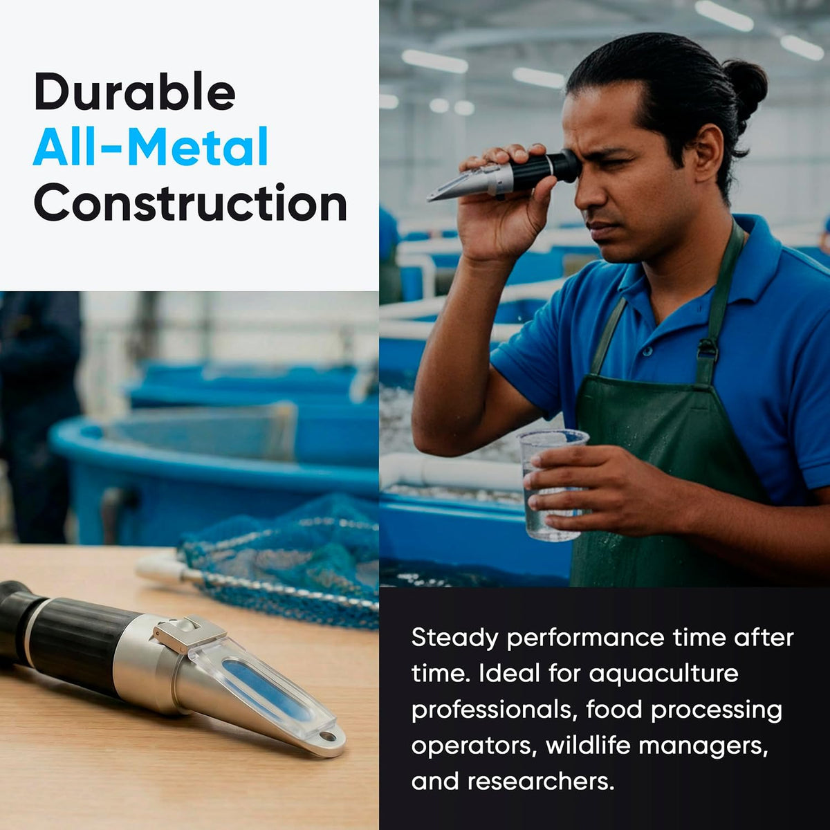 Salinity / Specific Gravity Handheld Analog Refractometer
