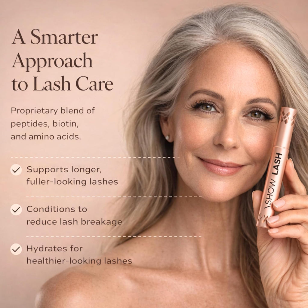 LeVaye Cosmetics Show Lash Eyelash Serum for Longer, Thicker, Gorgeous Looking Lashes, Cruelty Free Lash Serum