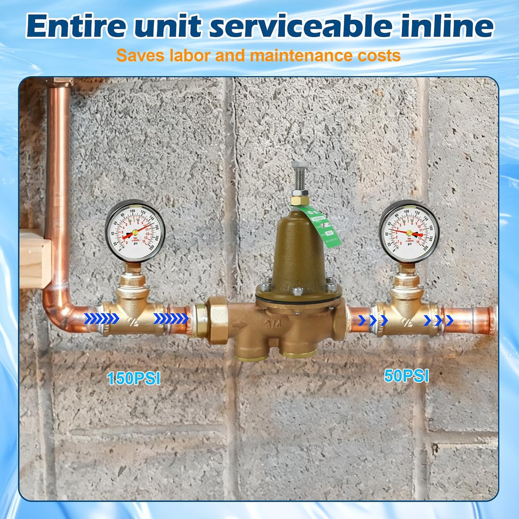 LF25AUB-Z3 3/4" Pressure Reducing Valve, Cast bronze alloy
