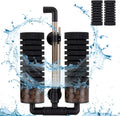 Sponge Filter, Aquarium Filter Double Sponge Replaceable Media with 4 Biochemical Sponges and 1 Bag of Filtered