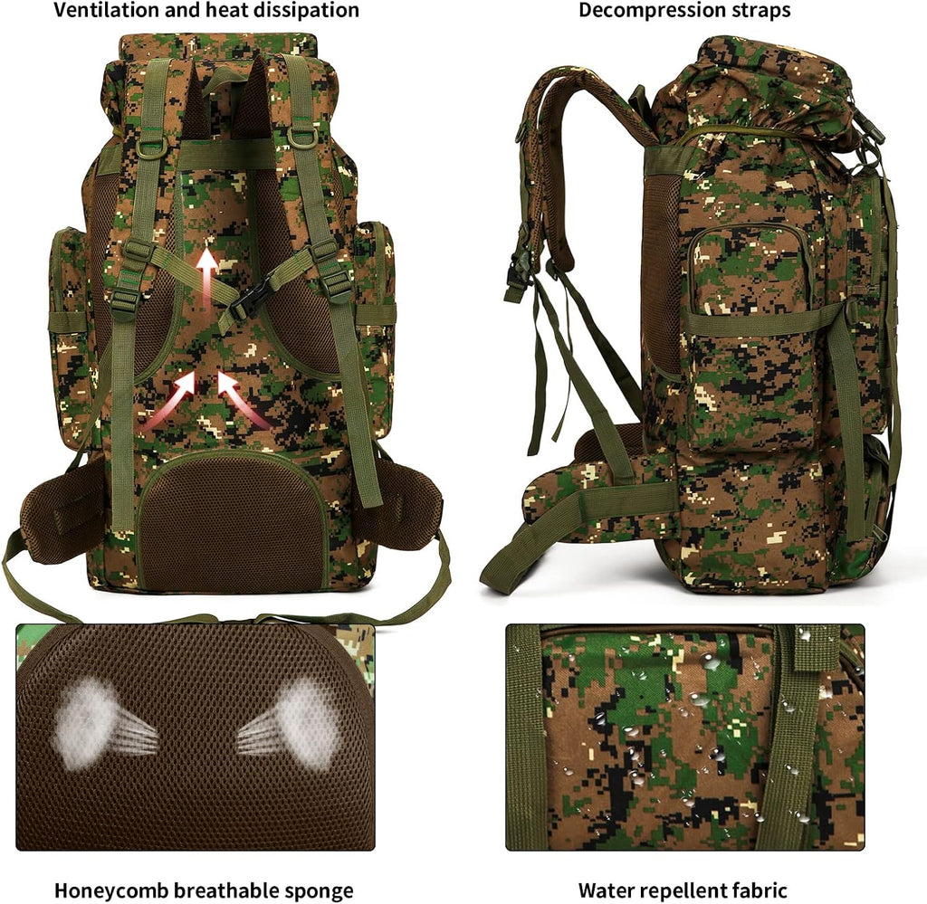 Hiking Backpack for Men 70L/100L Camping Backpack Military Rucksack Molle 3 Days Assault Pack for Climbing | Camping