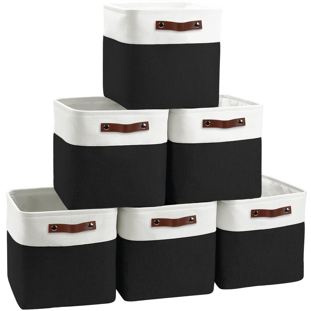 11 inch Cube Storage Bin 6 Pack, Cube Organizer Bins
