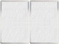 Pizza Screen 11 x 16 Inch 2 Pack Rectangular Aluminum Pizza Pan Restaurant-Grade Flatbread Screen Pizza Crisper