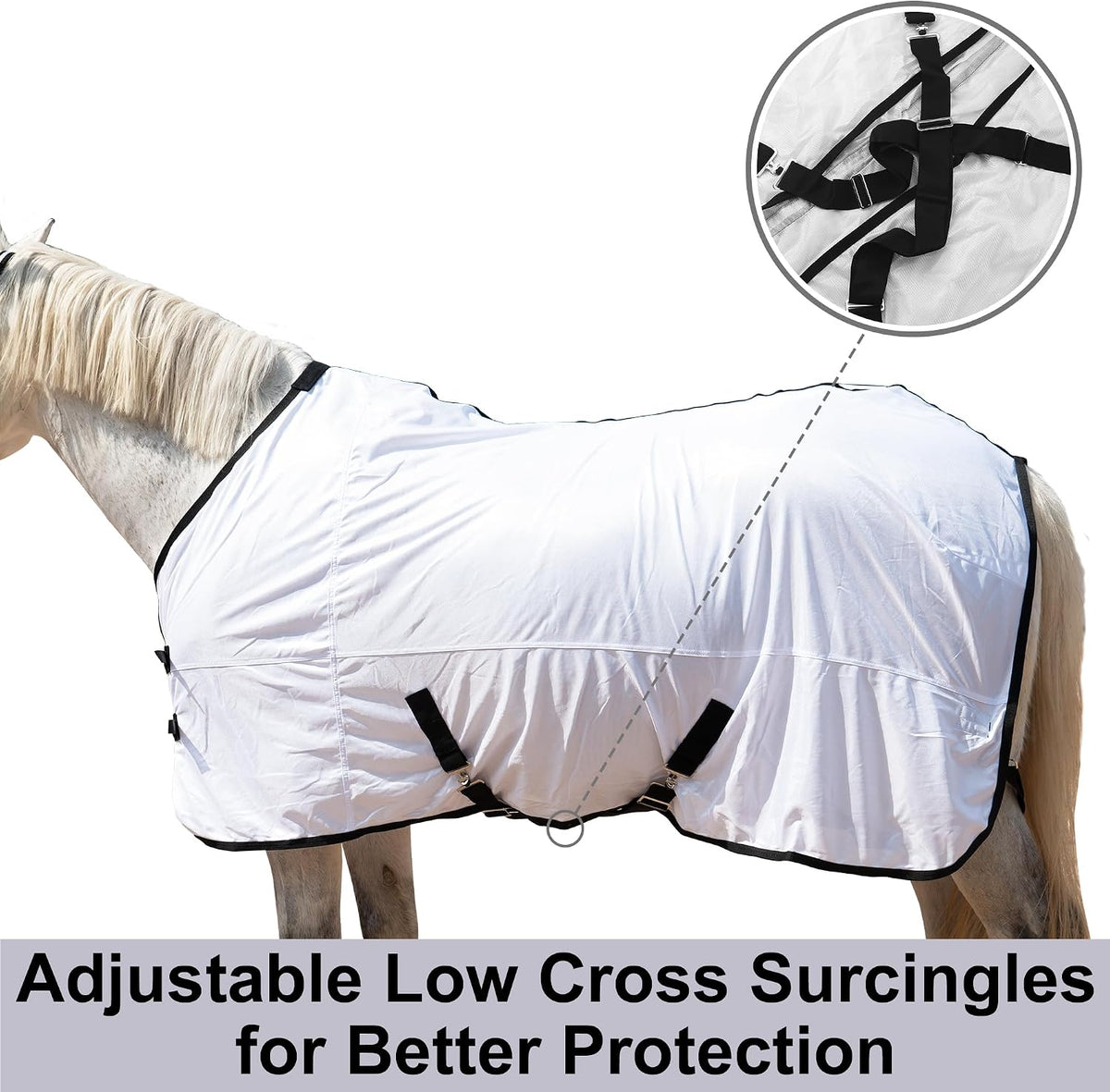 Horse Fly Sheet Lining, Mesh Equine Sheets Fly Rug, UV Protection