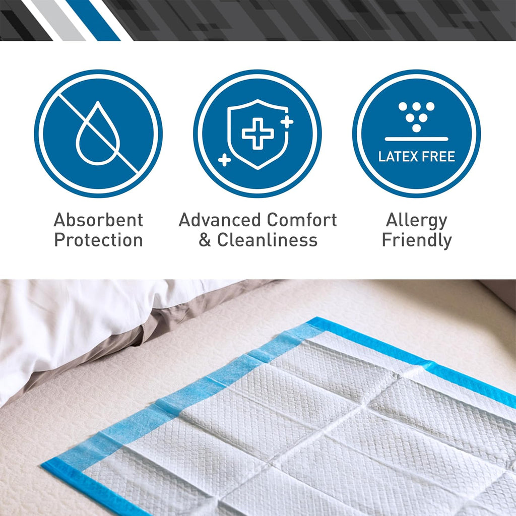 Disposable Incontinence Underpads, 23 x 36 in, 10 ct