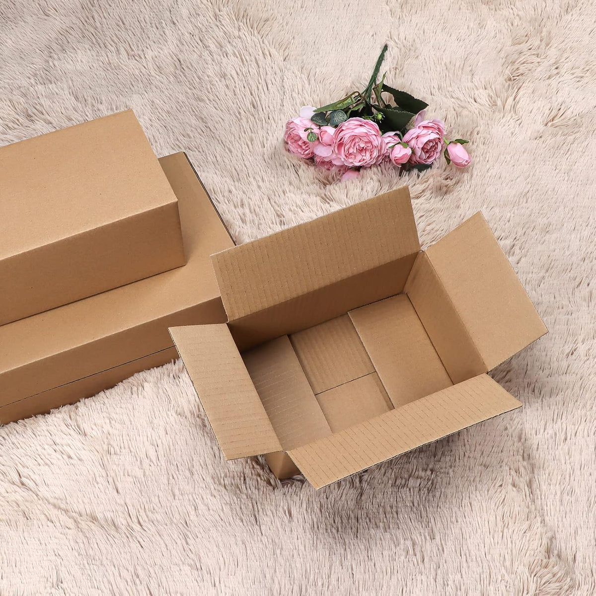 9x6x4 Shipping Boxes for Small Business, Cardboard Corrugated Mailing Packaging Box, 25 Packs